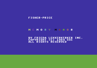 Memory Manor screenshot 2 for Commodore 64